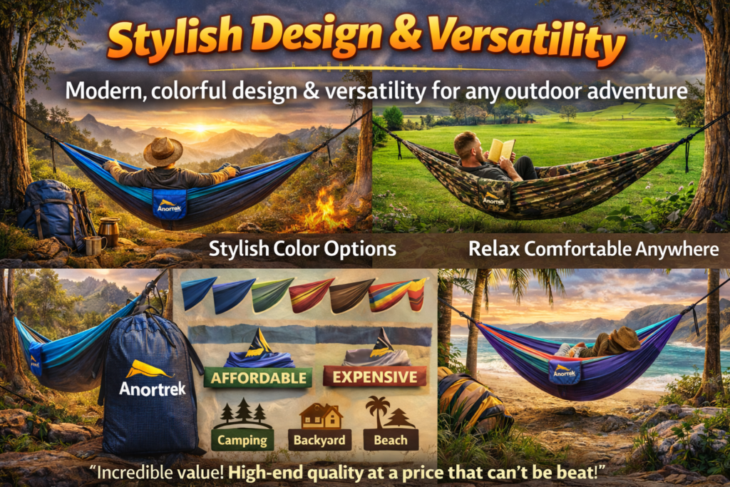 5. Reason #5: Stylish Design and Versatility of Anortrek hammock
