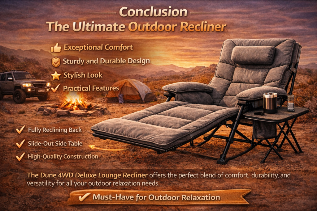 Final Verdict on Dune 4WD Deluxe Lounge Recliner Reviews