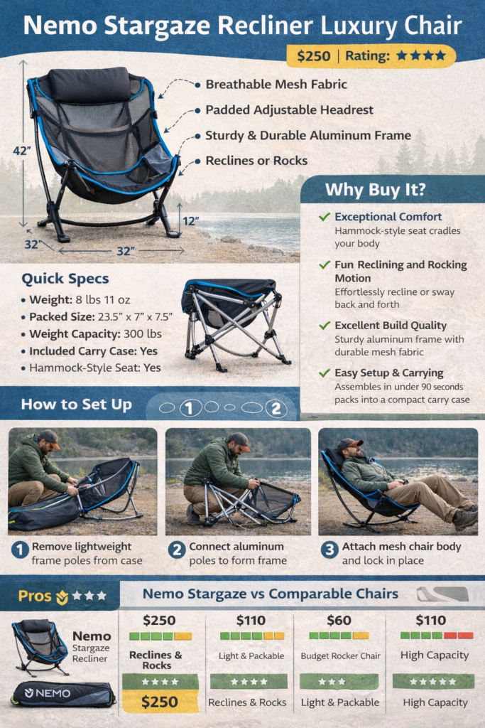 Infographic Nemo Stargaze Recliner Luxury Chair