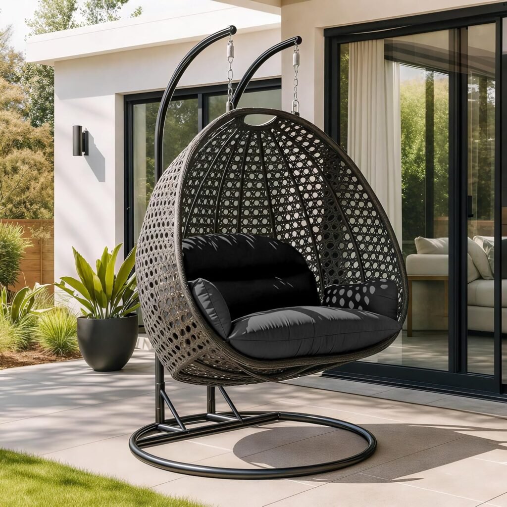 Leisuremod Hanging 2 Person Egg Swing Chair Reviews