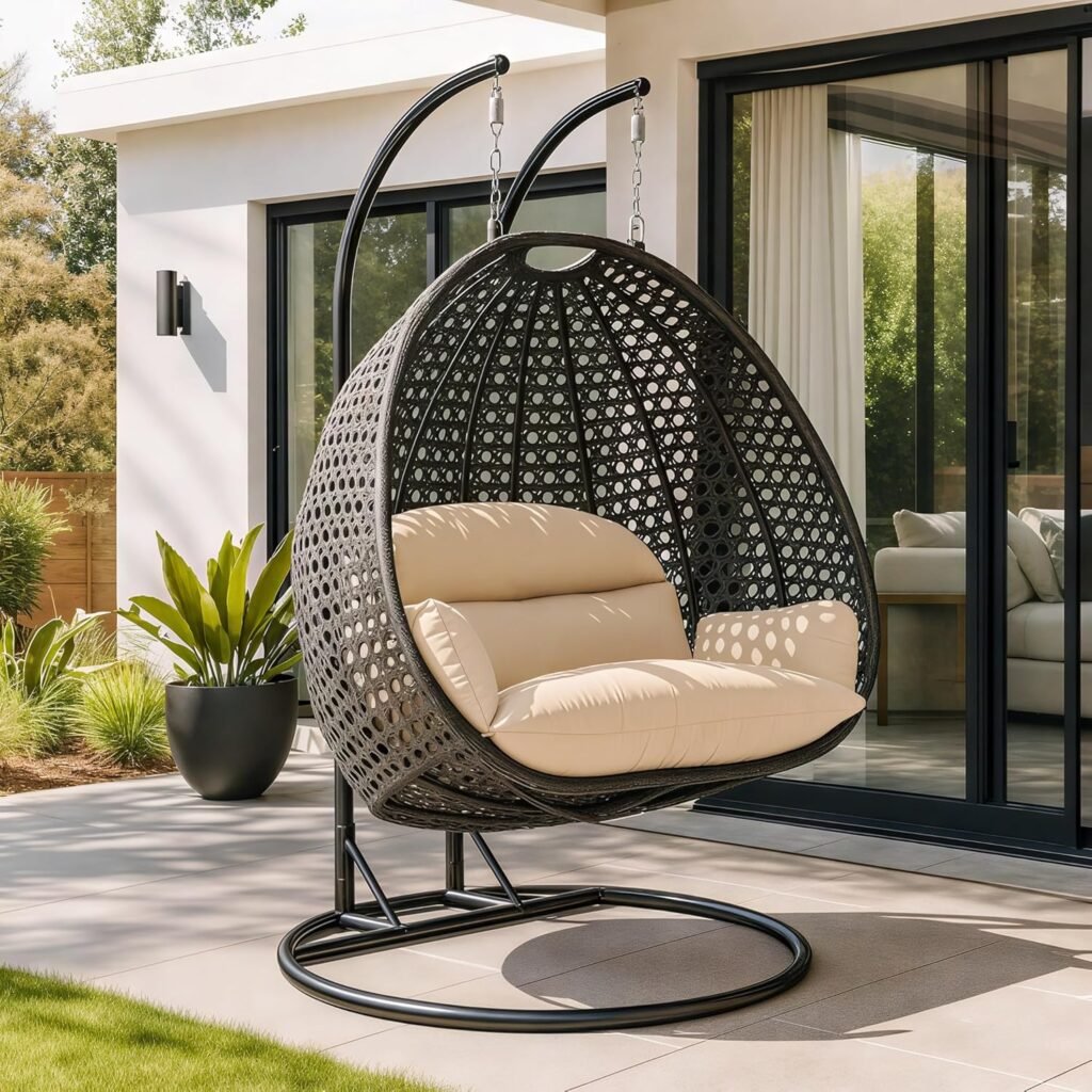 Leisuremod Hanging 2 Person Egg Swing Chair Reviews