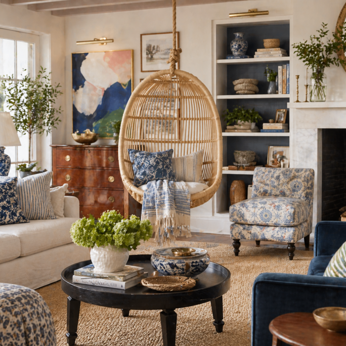 Serena and Lily Hanging Rattan Chair Review