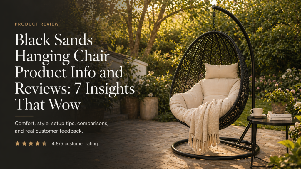 Black Sands Hanging Chair Product Info and Reviews