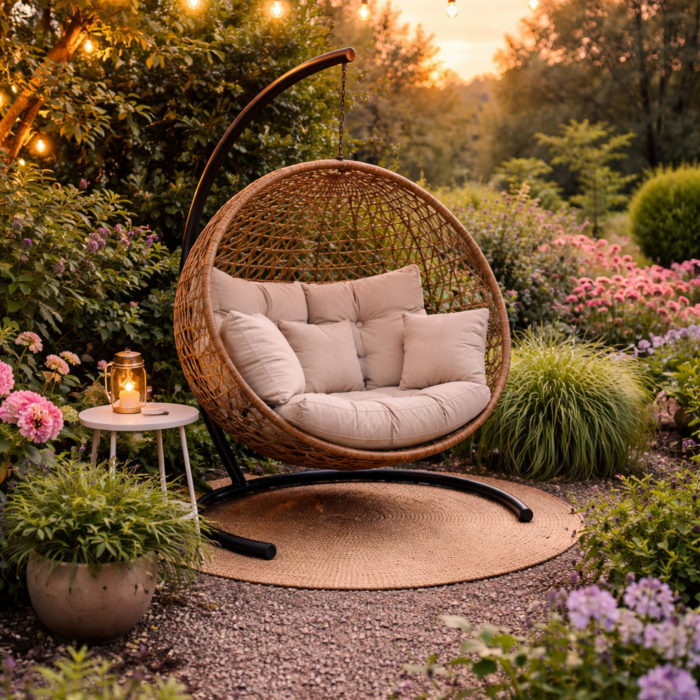 Leisuremod Hanging 2 Person Egg Swing Chair Reviews