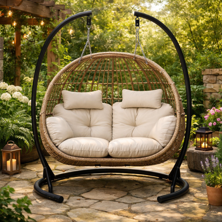 Leisuremod Hanging 2 Person Egg Swing Chair Reviews