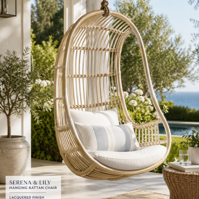Serena and Lily Hanging Rattan Chair Review