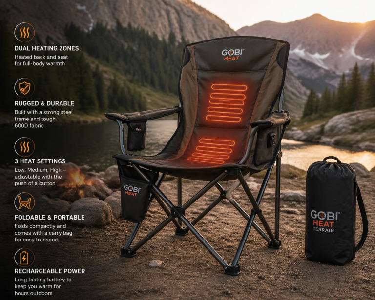 Gobi Heat Terrain Heated Camping Chair Product Info & Reviews