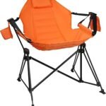 Hammock Camping Chair Folding 350lbs Foldable Portable Rocking Chairs for Adults Outside Swinging Camp with Stand Lawn Garden Hanging Outdoor