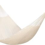 PNAEUT Handwoven Mayan Hammocks, Double Rope Hammock for Outdoor Outside & Indoor, Thick Soft 600 lbs Capacity Heavy-Duty, Includes Tree Straps, Carabiners & Carrying Bag (Nature, X-Large)