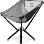 CLIQ ClassiQ Camping Chair - Lightweight Portable Lawn Chair, Compact Folding Chair for Outdoors, Reinforced 400 lb Capacity, Quick-Setup Travel Chair for Camping, Beach & Hiking (Grey)