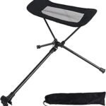 Universal Camping Chair Foot Rest Ottoman Folding Attachable Leg Rest Recliner Lazy Retractable Accessories for Retractable Stool Hammock Beach Chair