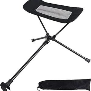 Universal Camping Chair Foot Rest Ottoman Folding Attachable Leg Rest Recliner Lazy Retractable Accessories for Retractable Stool Hammock Beach Chair