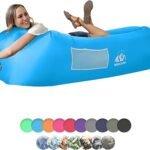 WEKAPO Inflatable Couch Air Lounger Chair - Camping & Beach Accessories, Portable Blow up Sofa for Hiking, Lawn, Indoor/Outdoor Movies & Music Festivals. Lightweight and Easy to Set Up Air Hammock