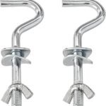 2Pcs Heavy-Duty Metal Hammock Replacement Hooks, 3/8 Inch Diameter, Fits 1-1/4 to 2 Inch Long Holes on Hammock Stands, Hammocks Hooks for Indoor and Outdoor Use