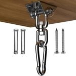 Hammock Hanging Kit, 1000 lb Capacity Heavy Duty 360° Rotate Swing Ultra Durable Hooks for Swing, Chair, Multiple Indoor Outdoor Gym