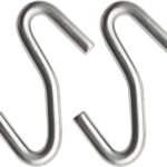 2 Packs Offset Hooks for Swing & Hammock Stand, 3.4 Inch x 1.5 Inch |201 Stainless Steel| 500 Lbs Max