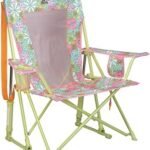 GCI Outdoor Comfort Pro Rocker Camping Chair | Portable Folding Rocking Chair with Durable Armrests & Drink Holder — Floral