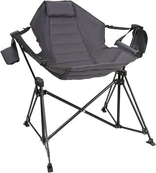 Hammock Camping Chair Folding 350lbs Foldable Portable Rocking Chairs for Adults Outside Swinging Camp with Stand Lawn Garden Hanging Outdoor