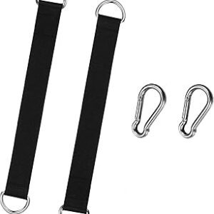 2 PCS Tree Swing Straps Tree Swing Hanging Kit, Fitness Pull Up Hanging Straps Suitable for Tree Swing Seat,Hammock,Plank,Hammock,Cable Machine Attachment for Gym