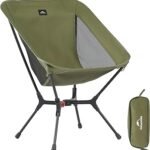 Naturehike YL01 Snap Camping Chair, 1 Second Setup Frame, 441lb Capacity Camp Chair, Portable & Lightweight Backpacking Chair