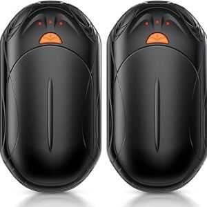 AI Hand Warmers Rechargeable 2 Pack, AI Smart Chips Electric Hand Warmers, 20Hrs Long Safe Heat, Portable Pocket Heater, Gifts for Christmas, Outdoor, Hunting, Golf, Camping Accessories