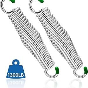 2 Pack Premium Porch Swing Springs,1300 LB Heavy Duty Springs, Rust Resistant Swing Springs, Spring for Swing Hammock Hanging Chair Spring for Hammock Spring,Porch Swings
