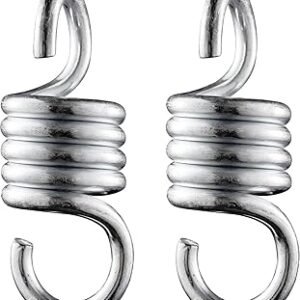 Heavy Duty Spring 1100LBS 4INCH Hammock Chair Spring - Porch Swing Spring Hook for Patio Swing Outdoor