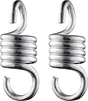 Heavy Duty Spring 1100LBS 4INCH Hammock Chair Spring - Porch Swing Spring Hook for Patio Swing Outdoor