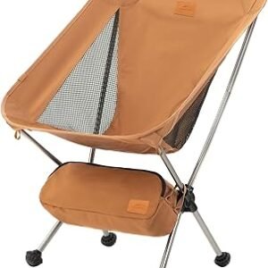 Naturehike YL08 Ultralight Camping Chair, 2.38 LBS Portable Backpacking Chair with Anti-Sinking Feet, Lightweight Compact Folding Hiking Camp Chair