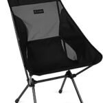 Helinox Sunset Chair Lightweight High-Back Collapsible Camping Chair Blackout, 3.4Ibs Outdoor Chairs, Picnic Chair, Portable Camping Chair, with Side Pockets