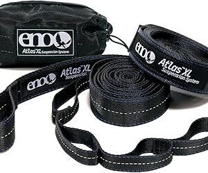 ENO Atlas XL Suspension System - Tree Strap for Hammock - Accessories for Camping, Hiking, and Backpacking - Black/Royal