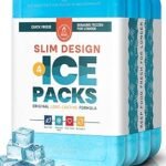 Healthy Packers Ice Packs for Lunch Boxes & Coolers - Freezer Packs - Original Cool Pack | Cooler Accessories for Beach, Camping & Fishing | Slim & Long-Lasting Reusable Ice Pack for Cooler