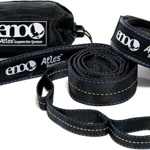 ENO Atlas Suspension System - Tree Strap for Hammock - Accessories for Camping, Hiking, and Backpacking - Black/Royal