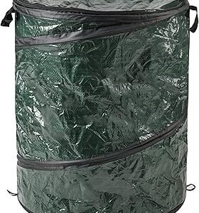 29.5-Gallon Pop Up Outdoor Garbage Can - Collapsible Trash Can for Parties, Yard Waste, or Laundry - Camping Accessories by Wakeman