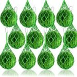 12 Pack Melon Hammocks Cradles, Melon Hammock for Trellis Heavy Duty Watermelon Nets with Hooks (Green)
