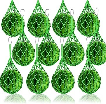 12 Pack Melon Hammocks Cradles, Melon Hammock for Trellis Heavy Duty Watermelon Nets with Hooks (Green)