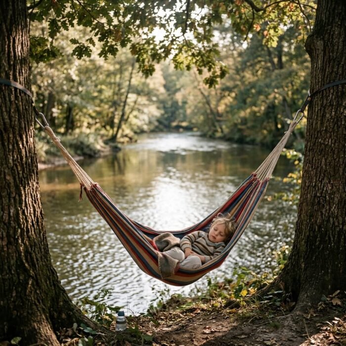 Kids camping hammock