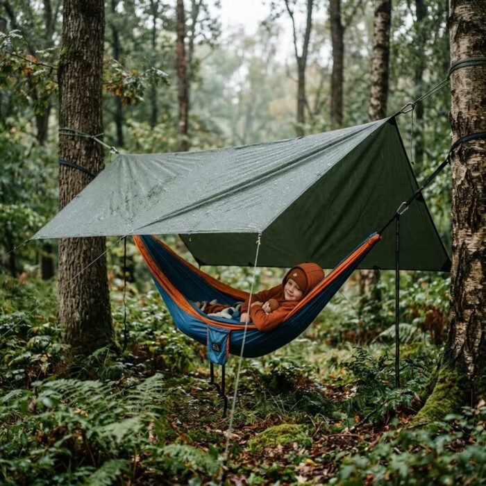 Kids camping hammock