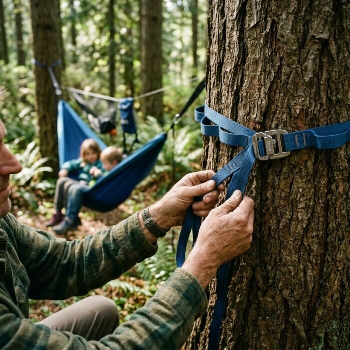 Kids camping hammock