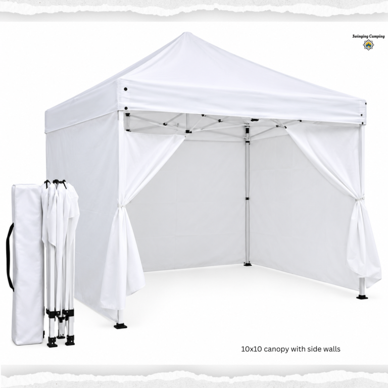 How tall is a 10x10 canopy?