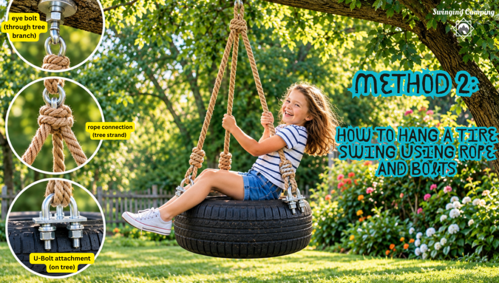 how to tie a tire swing?