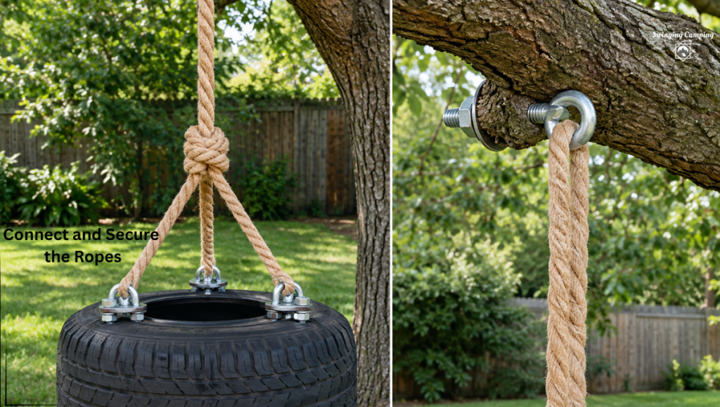 how to tie a tire swing?