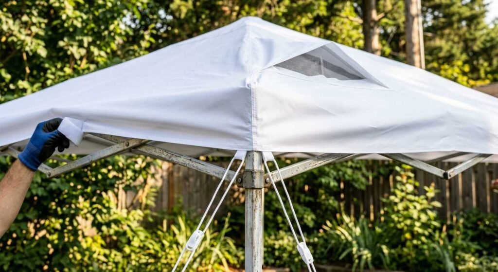 How tall is a 10x10 canopy?