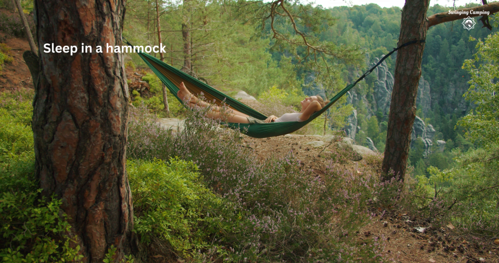 how to sleep in a hammock?”