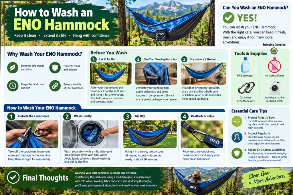 how to wash an ENO hammock