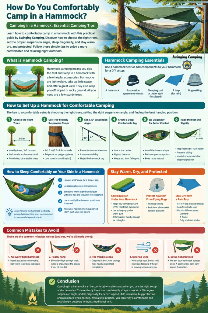 How Do You Comfortably Camp in a Hammock?